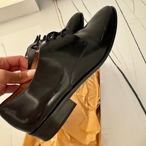 Madewell Black Leather Oxford Shoes Sz 10
